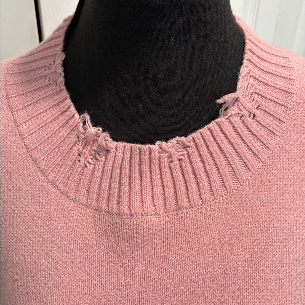 POL Pink Peace Sign Crew Neck Sweater. NWOT - Picture 2 of 8